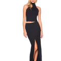 Mock Neck Sleeveless Top Black - Susana Monaco - COLOR GAME