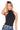 Mock Neck Sleeveless Top Black - Susana Monaco - COLOR GAME