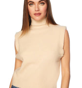 Mock Sleeveless Sweater Belgian Creme - Susana Monaco - COLOR GAME