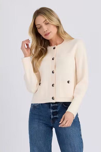 Myla Cardian Sweater Cream - Stitches + Stripes - COLOR GAME