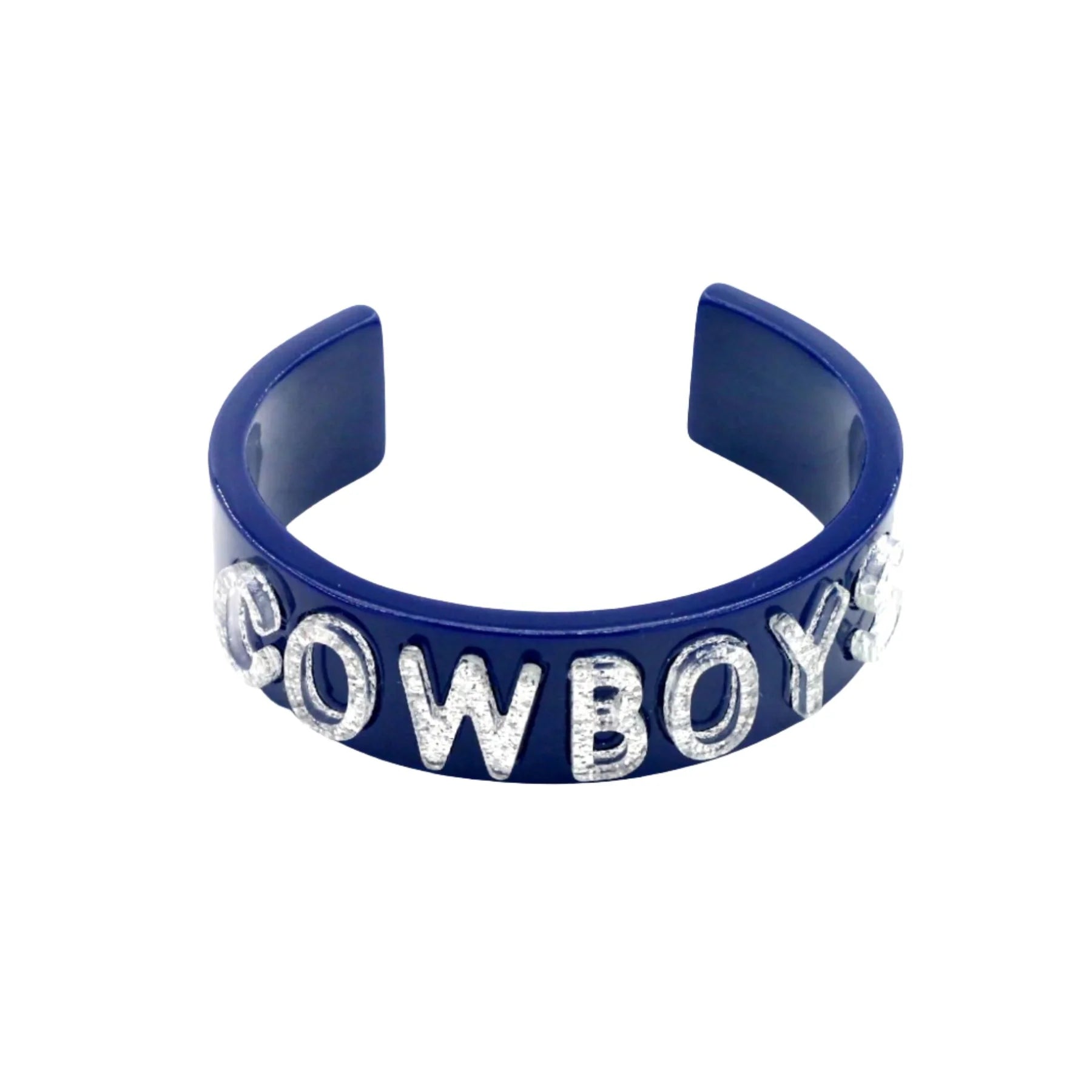 Navy + Silver Cowboys Cuff - Brianna Cannon - COLOR GAME