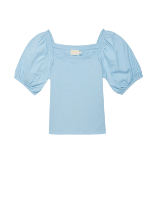 Naya Puff Sleeve Top Powder Blue - Nation LTD - COLOR GAME