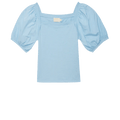 Naya Puff Sleeve Top Powder Blue - Nation LTD - COLOR GAME