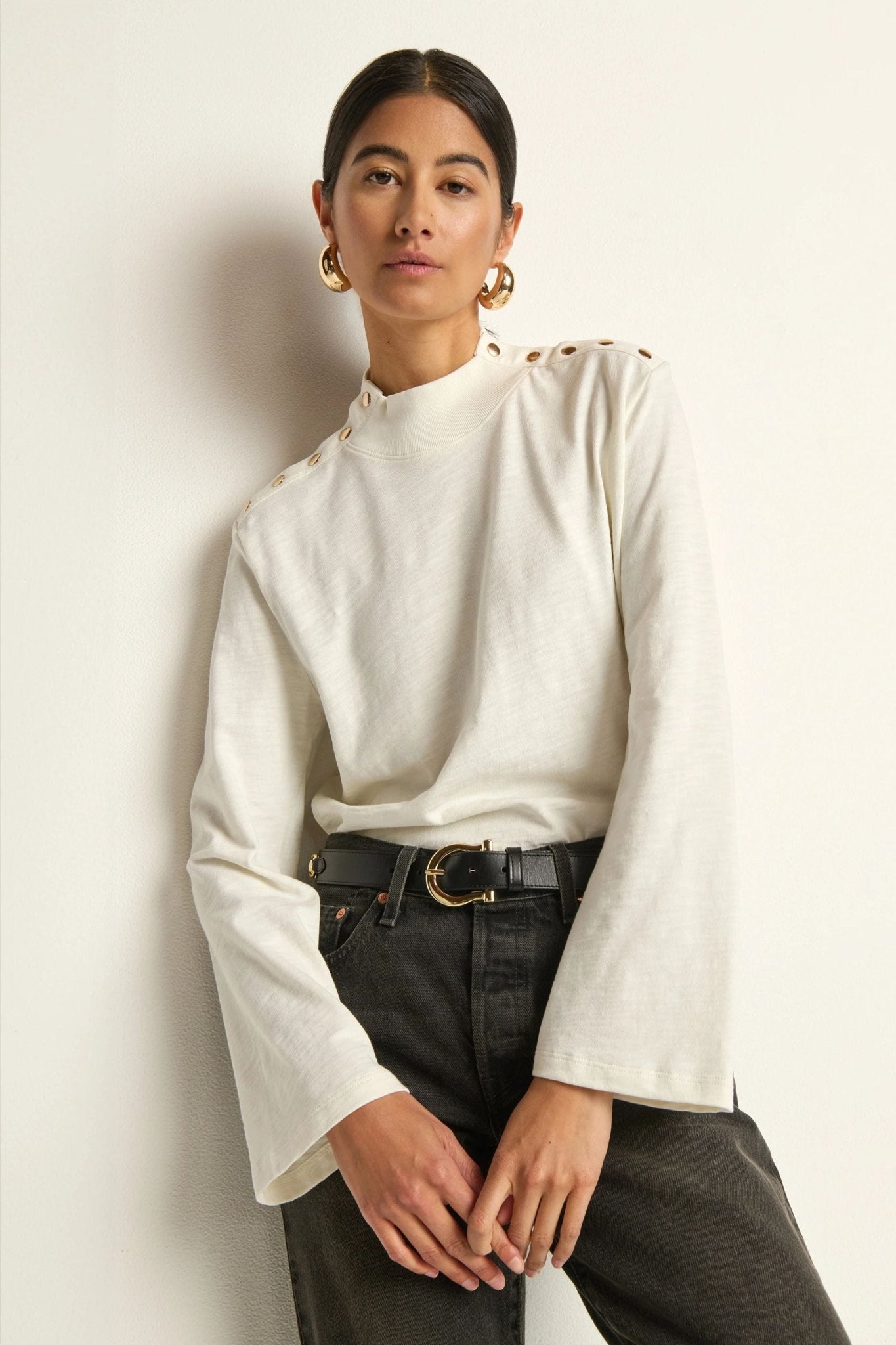 Neda Long Sleeve Top - Nation LTD - COLOR GAME