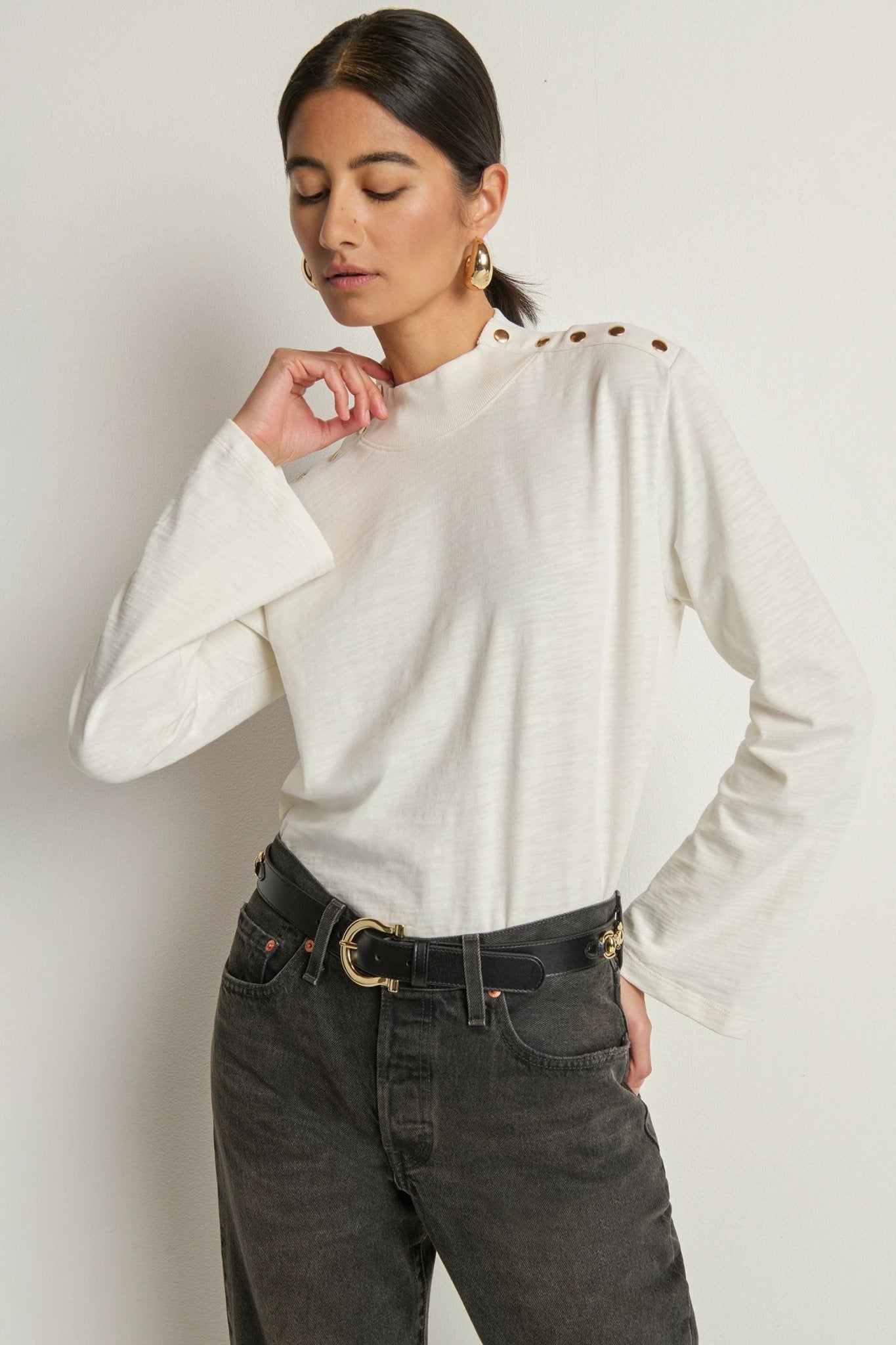 Neda Long Sleeve Top - Nation LTD - COLOR GAME