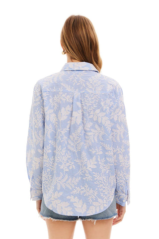 Nina Shirt Blue + White - Allison New York - COLOR GAME