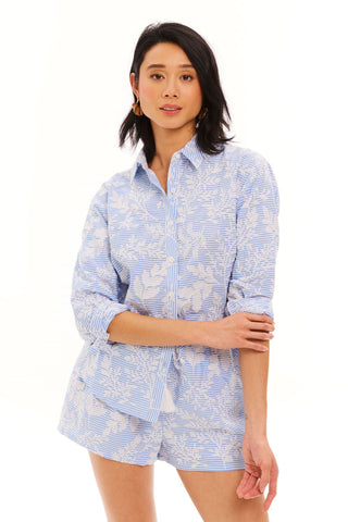 Nina Shirt Blue + White - Allison New York - COLOR GAME