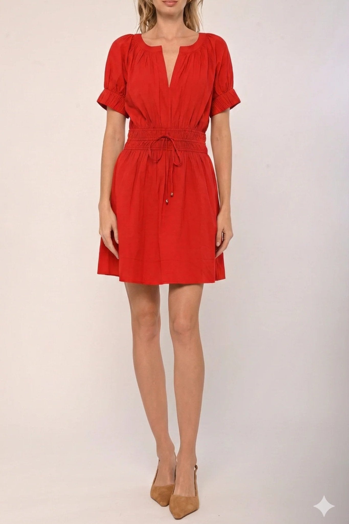 Noah Smocked Waist Mini Dress - Love The Label - COLOR GAME