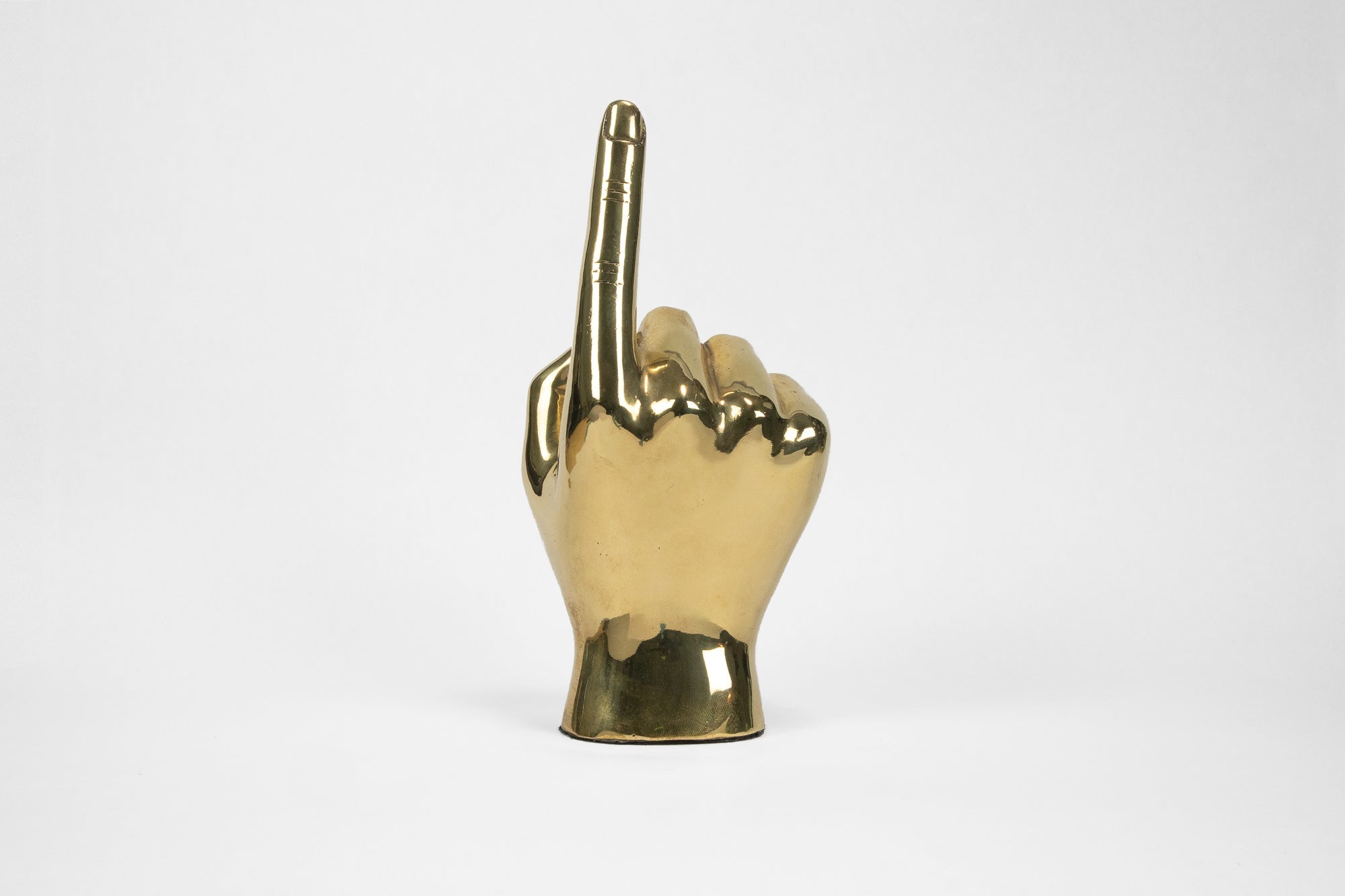 Number One ( 1) or the Pointing Emoji Hand Sign Sculpture in Brass - Prize - COLOR GAME