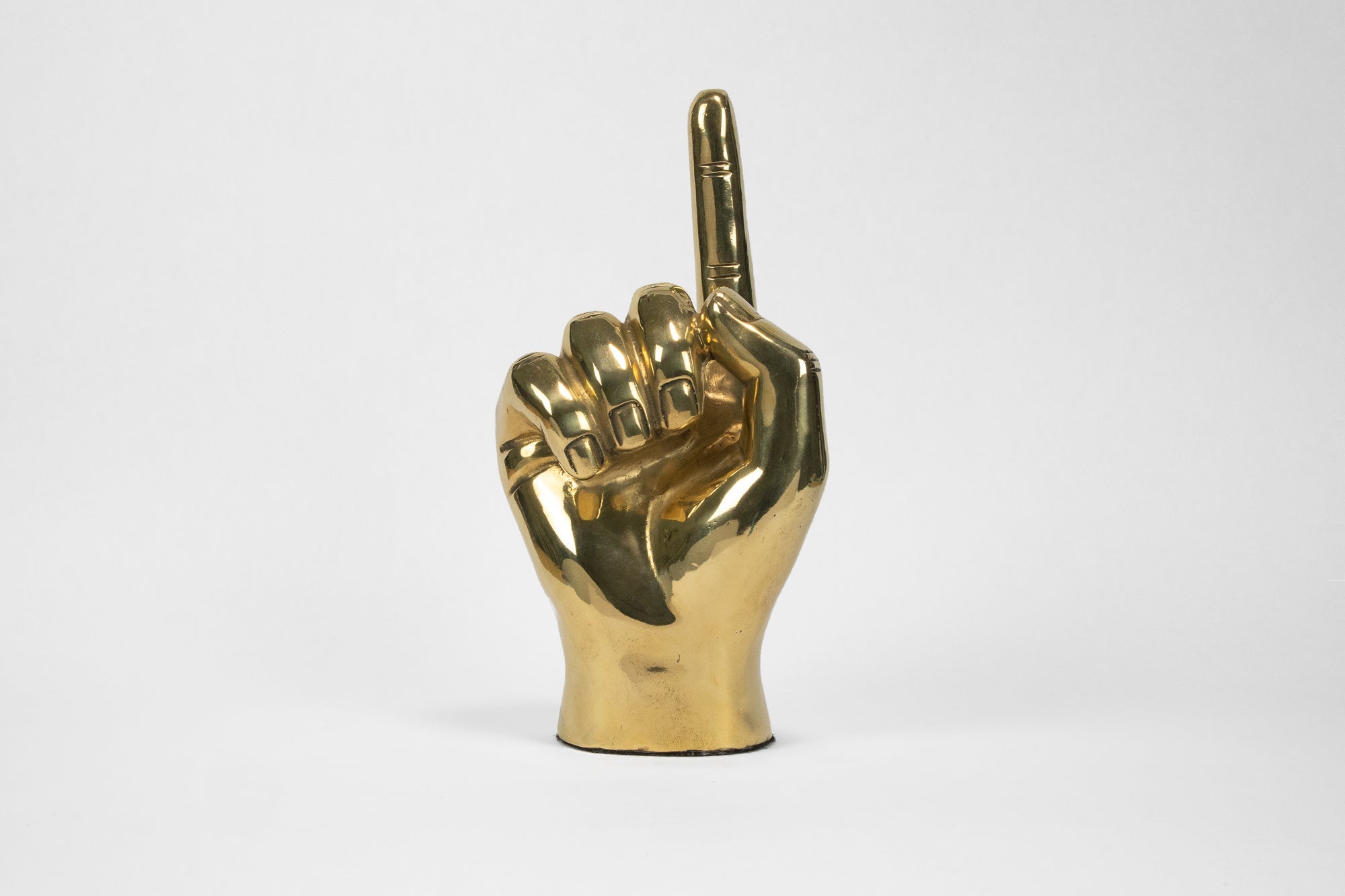 Number One ( 1) or the Pointing Emoji Hand Sign Sculpture in Brass - Prize - COLOR GAME