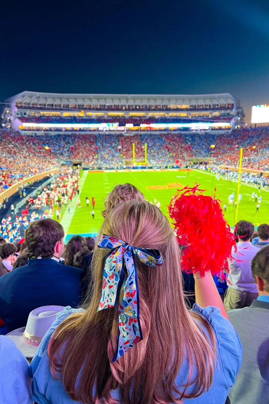 Ole Miss Rebels Skinny Scarf - Saturday Silks - COLOR GAME