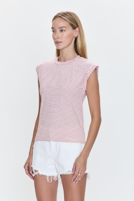 Olivia Tee Ruby Stripe - FINAL SALE - Pistola - COLOR GAME
