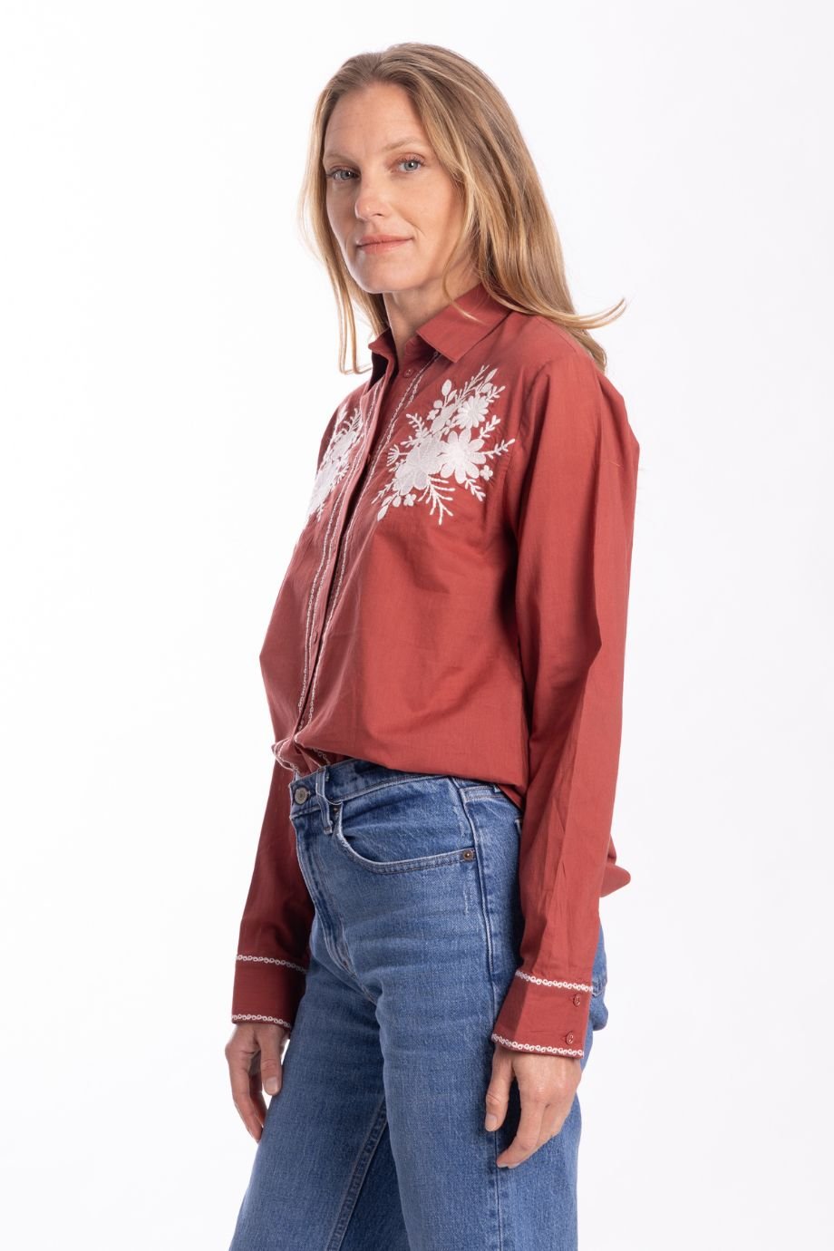 Olympia Embroidered Blouse - Bindu - COLOR GAME