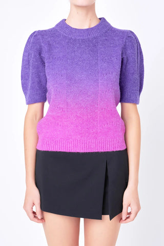 Ombre Sweater Top Purple - English Factory - COLOR GAME