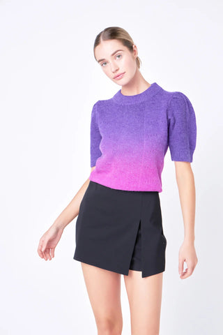 Ombre Sweater Top Purple - English Factory - COLOR GAME