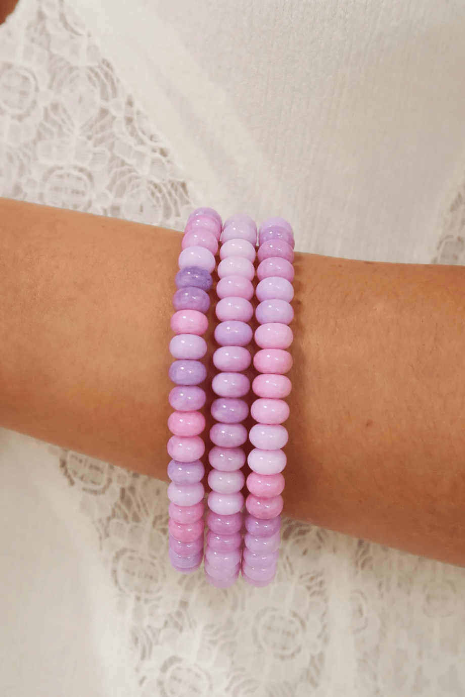 Orchid Beaded Bracelet - Accessory Concierge - COLOR GAME