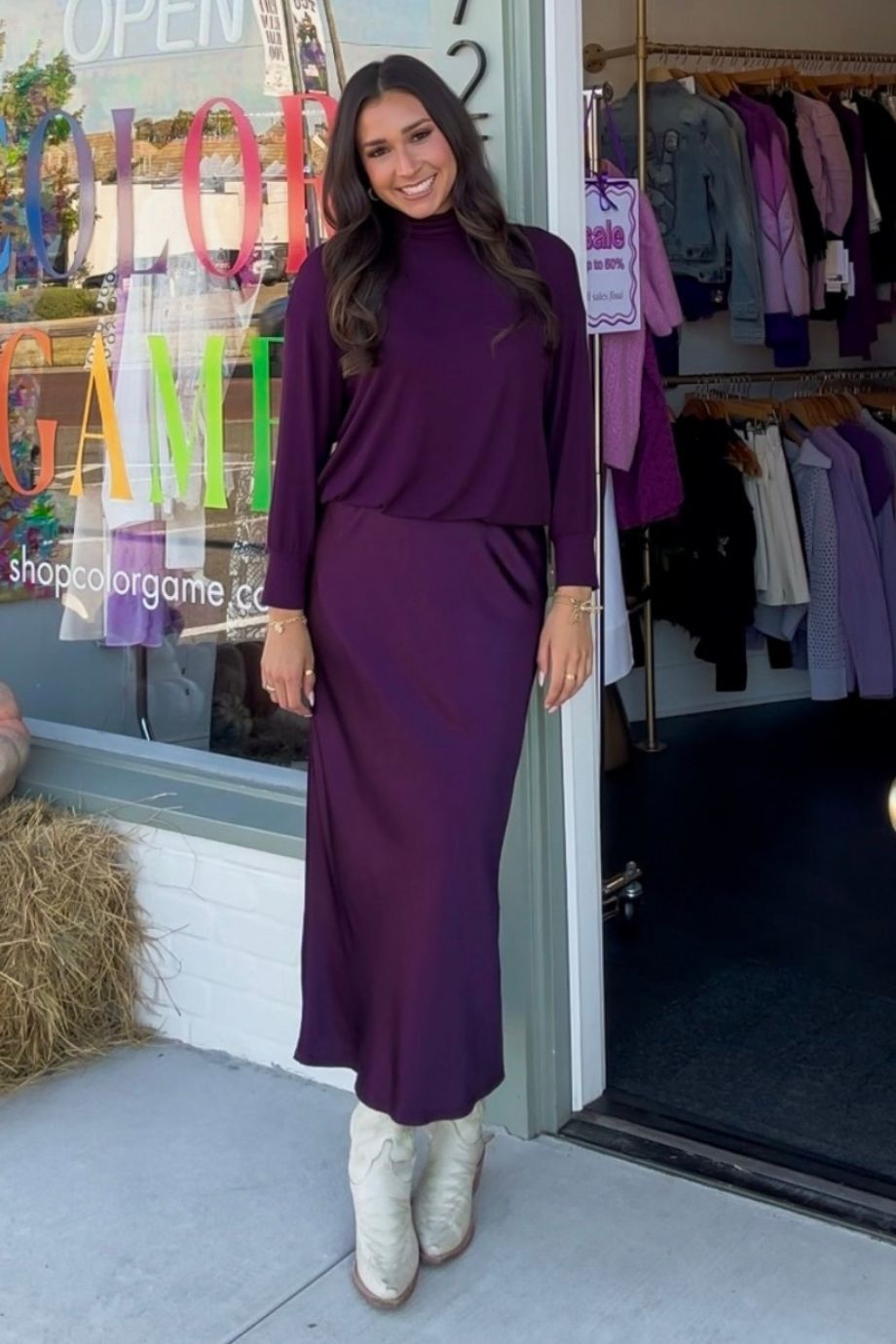 Padma Mixed Fabric Dress - Michael Stars - COLOR GAME