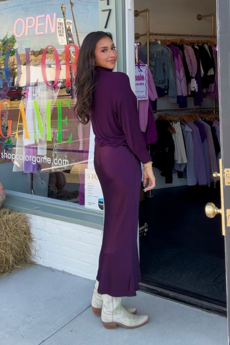 Padma Mixed Fabric Dress - Michael Stars - COLOR GAME