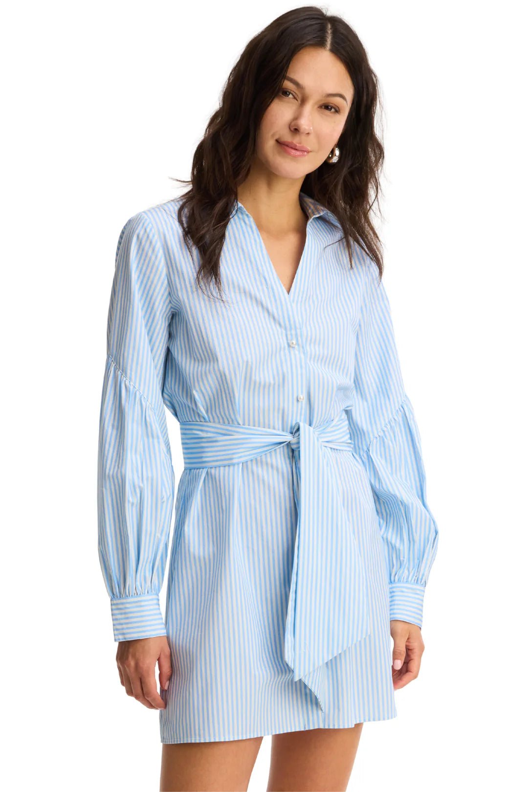 Paisley Dress Blue Stripe - Allison New York - COLOR GAME