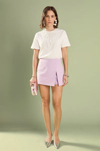 Parker Slit Detail Skort - FINAL SALE - English Factory - COLOR GAME