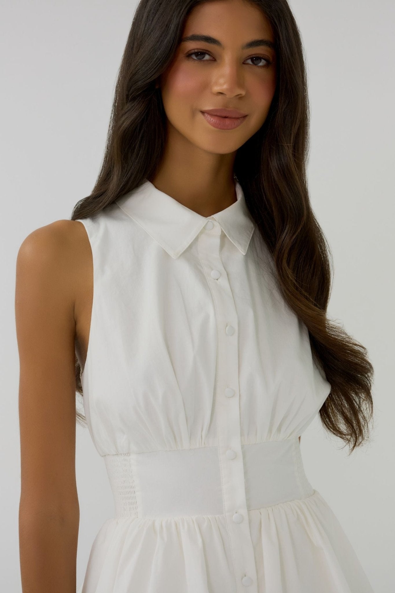 Paulette White Midi Dress - Hutch - COLOR GAME