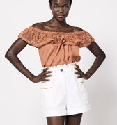 Paulina Top Apricot Brandy - Cleobella - COLOR GAME