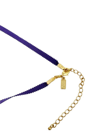 Pearl Drop Pendant Necklace Purple - Gameday Luxe - COLOR GAME