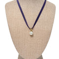 Pearl Drop Pendant Necklace Purple - Gameday Luxe - COLOR GAME