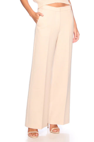 Pebble Weave Pant Belgian Creme - Susana Monaco - COLOR GAME