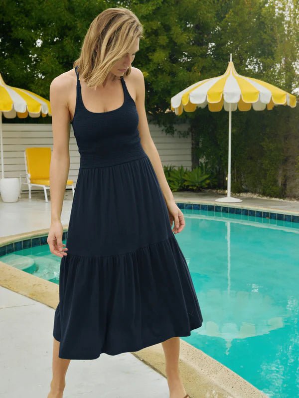 Penelope Smocked Midi Dress Night Sky - Nation LTD - COLOR GAME