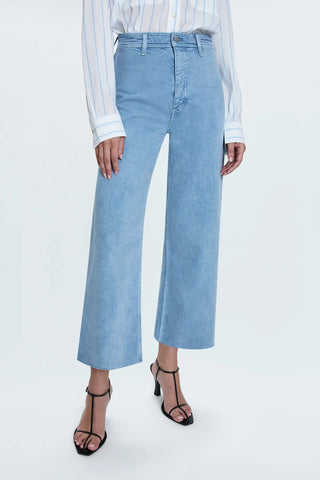 Penny High Rise Wide Leg Frost Blue Jeans - Pistola - COLOR GAME