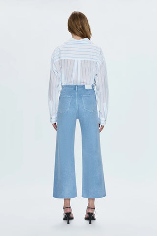 Penny High Rise Wide Leg Frost Blue Jeans - Pistola - COLOR GAME