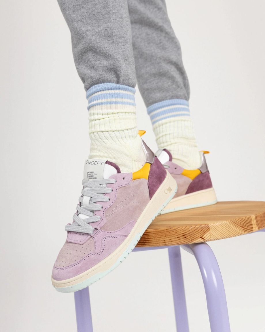 Phoenix Violet Multi Retro Courtside Sneaker - Oncept - COLOR GAME