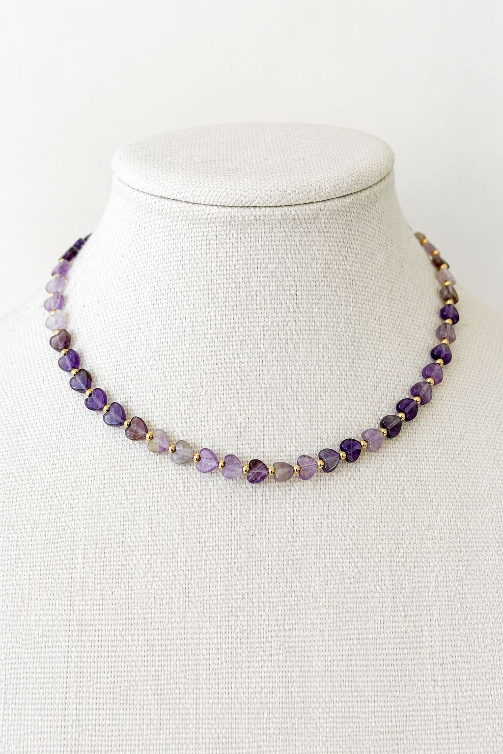 Pippa Heart Necklace Purple - Jeny Baker Designs - COLOR GAME
