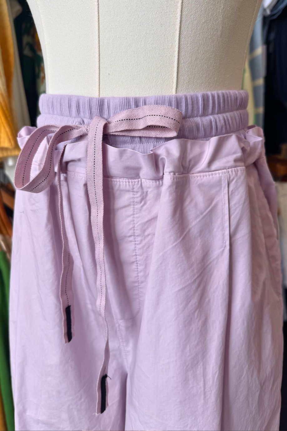 Poplin Drawstring Pant Lilac Mist - Stateside - COLOR GAME