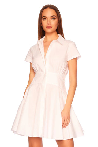 Poplin Shirt Dress- Sugar - Susana Monaco - Color Game