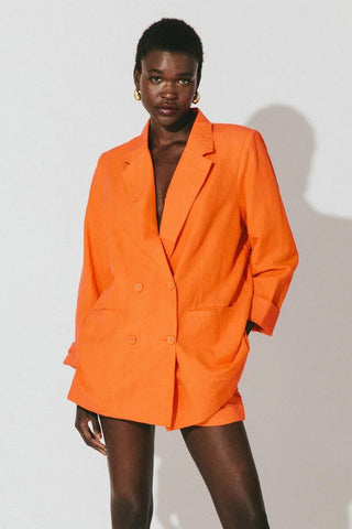 Prescott Jacket | Tigerlily Orange - Cleobella - Color Game