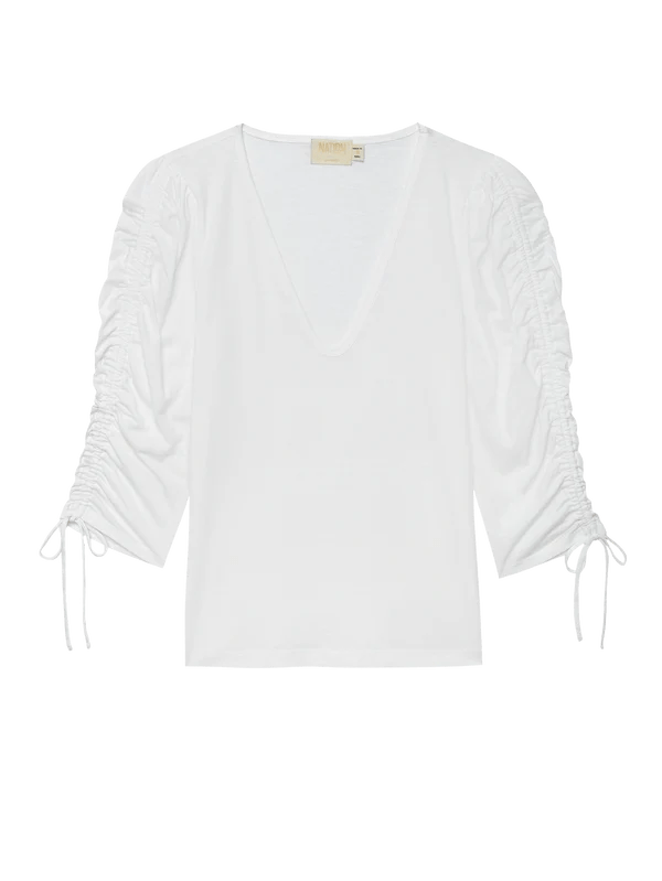 Prima Shirred Sleeve Top - Nation LTD - COLOR GAME