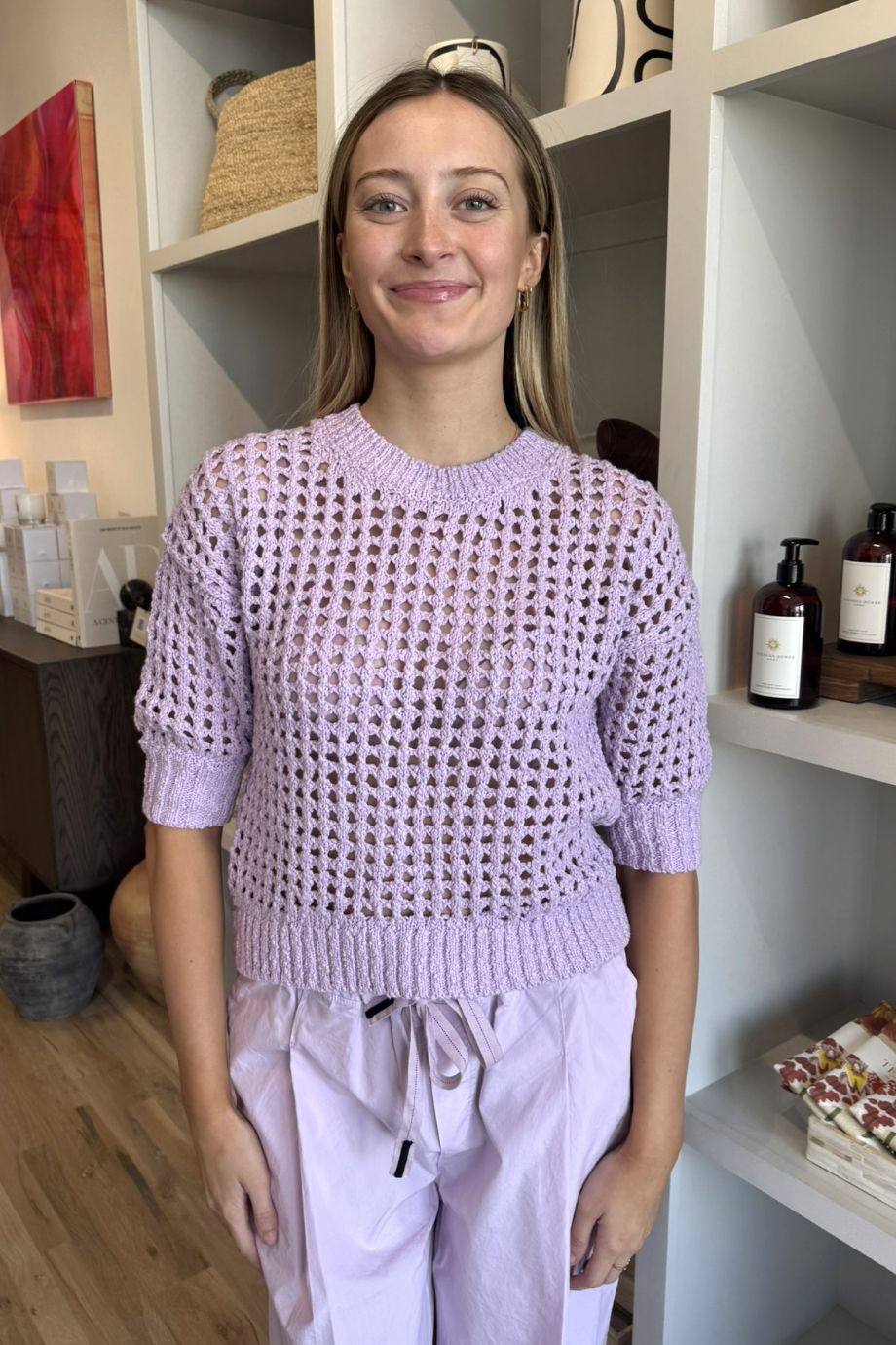 Puff Sleeve Sweater Lilac Mist - Stateside - COLOR GAME