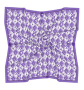 Purple + Black Checkerboard Gameday Scarf - Swells - COLOR GAME