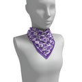 Purple + Black Checkerboard Gameday Scarf - Swells - COLOR GAME