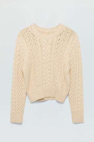 Quinn Sweater Ivory - Pistola - COLOR GAME