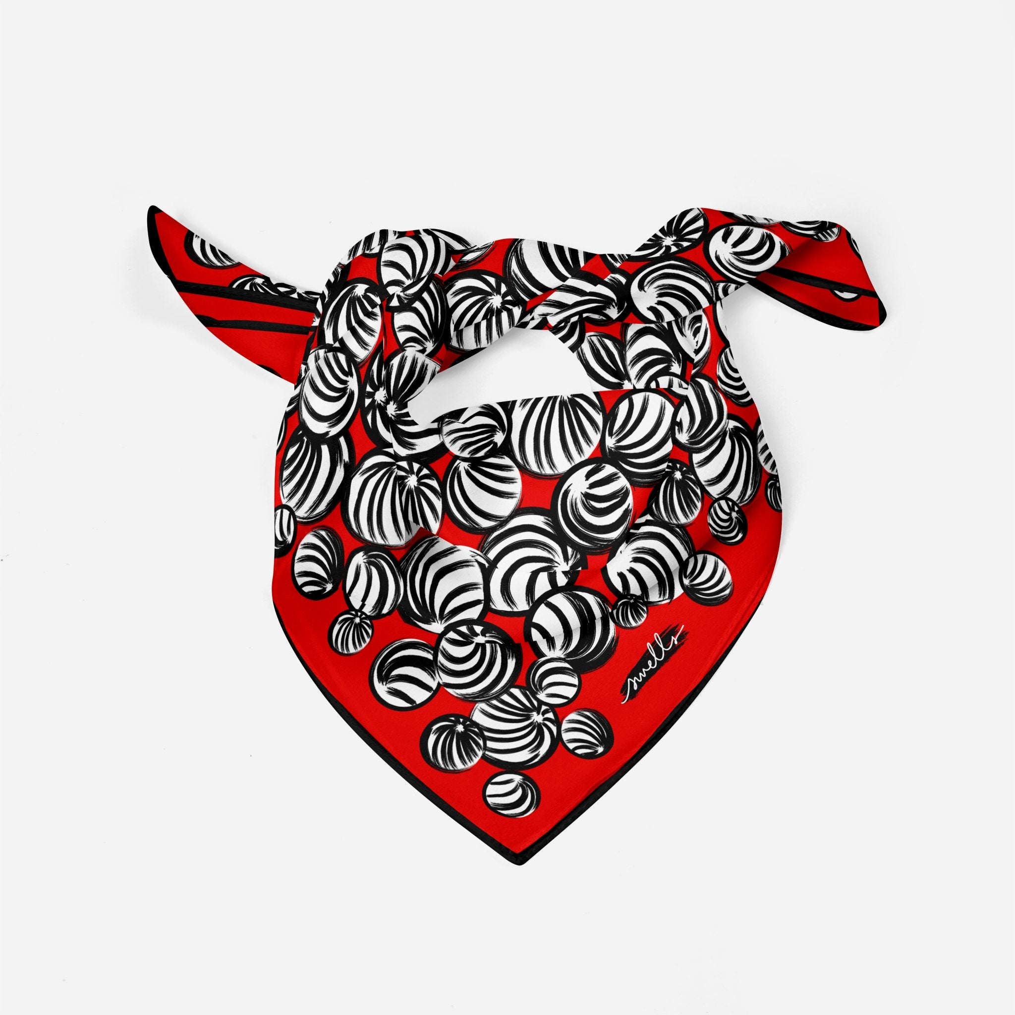 Red + Black Gameday Scarf - Swells - Color Game