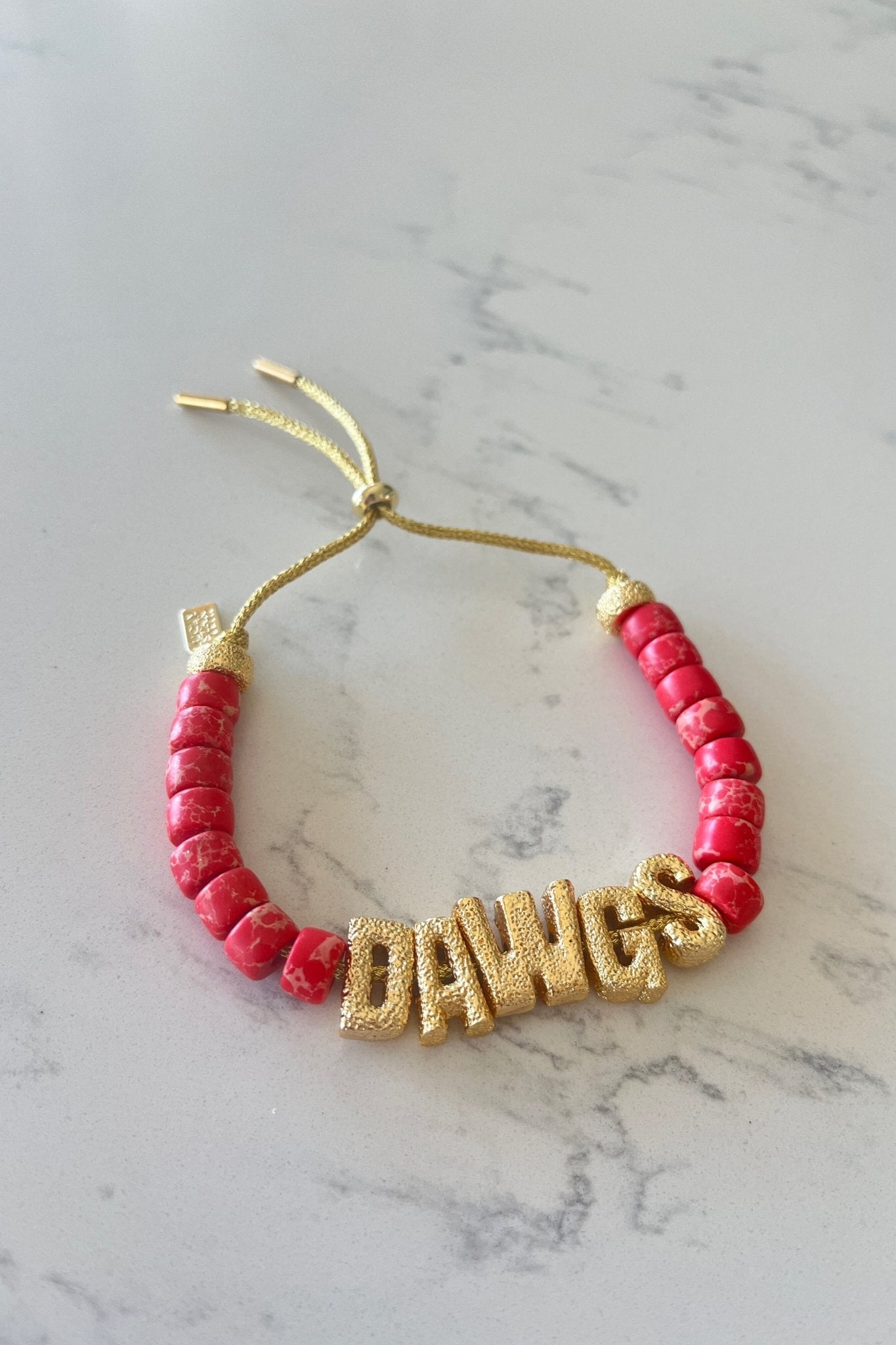 Red Eye Candy "Dawgs" ID Bracelet - Lucky Star Jewels - Color Game