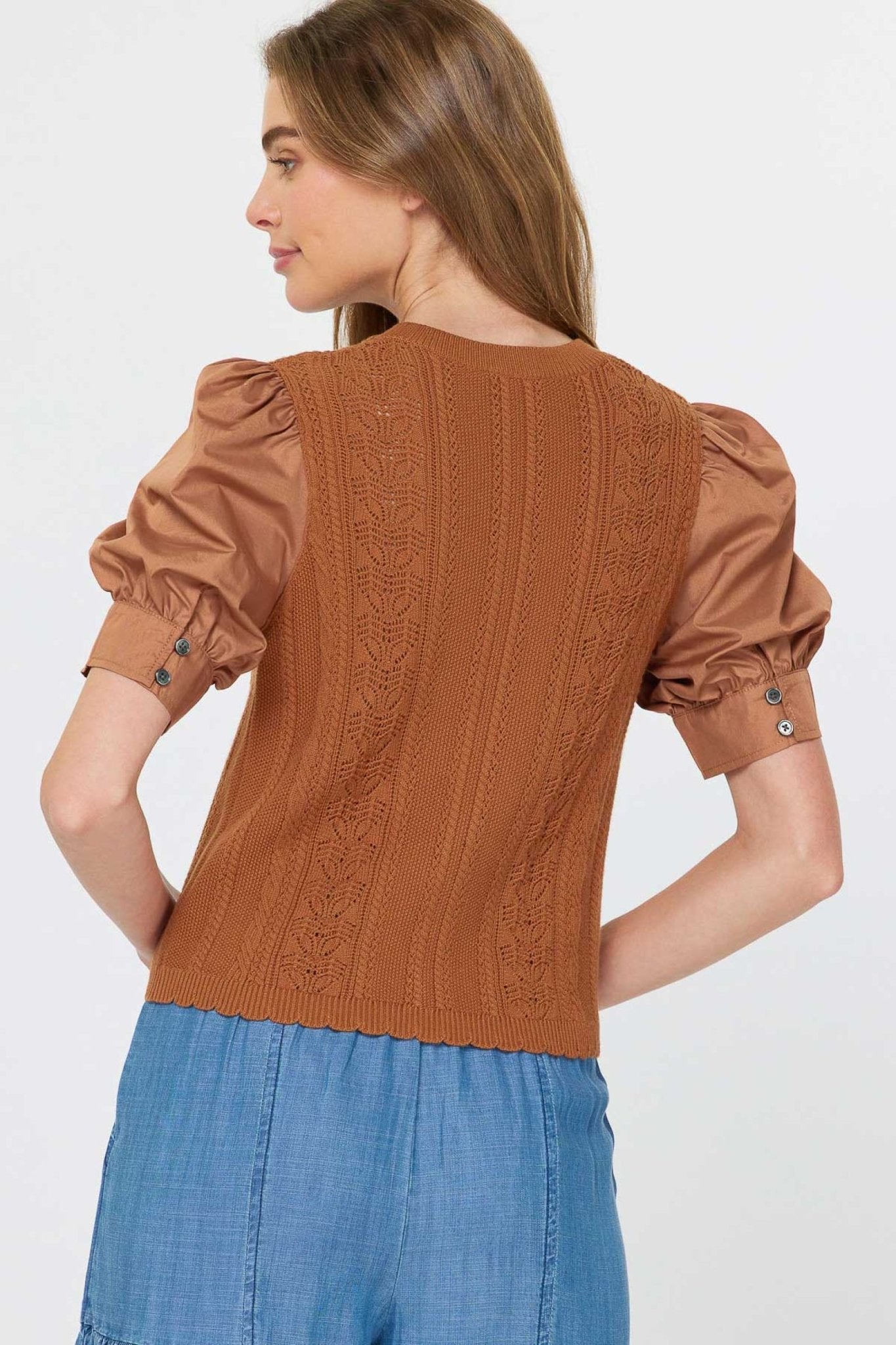 Remi Mixed Media Top - Current Air - COLOR GAME