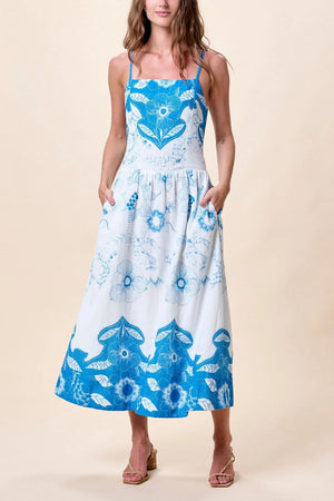 Renee Celestia Print Midi Dress - Cleobella - COLOR GAME
