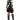 Rhinestone Mini Skirt Black - Allison New York - COLOR GAME