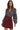 Rhinestone Mini Skirt Merlot - Allison New York - COLOR GAME