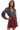 Rhinestone Mini Skirt Merlot - Allison New York - COLOR GAME