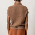 Ribbed Funnel Neck Sweater Acorn - Lilla P - COLOR GAME